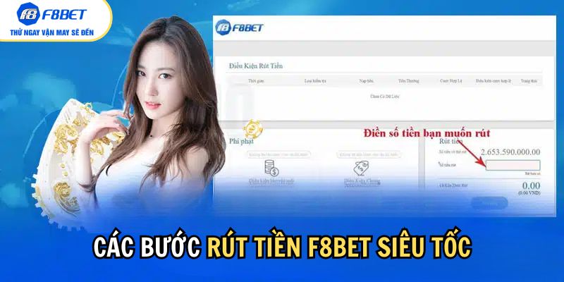 Hướng dẫn chi tiết các bước rút tiền F8bet nhanh chóng và an toàn